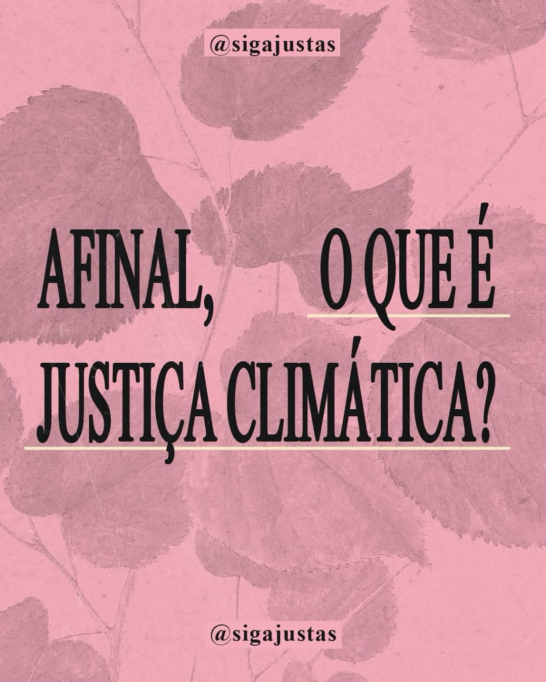 A justiça climática visa garantir equidade no enfrentamento das mudanças climáticas, considerando que seus impactos não afetam igualmente todas as populações.
